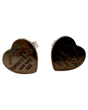 Tiffany & Co. Return to Tiffany Heart Tag oorknopjes in zilver