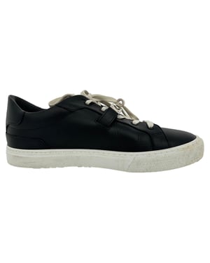 Hermès Day lage sneakers in zwart kalfsleer