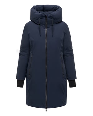 Marikoo dames lange wintermantel Polarhäschen met capuchon