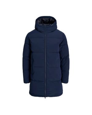 Jack & Jones Jas winter Surface Long Puffer Blauw
