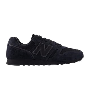 New Balance Heren 373 suède sportschoenen (Zwart/Magneet Grijs)