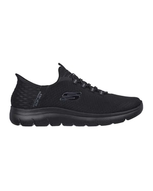 Skechers Mens Summits - Hoge Slip-In-sportschoenen (Drievoudig zwart)