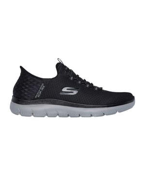 Skechers Mens Summits - Hoge Slip-In-sportschoenen (Zwart)