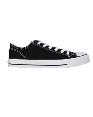 SoulCal Canvas platte sneakers voor dames (Zwart, Wit)