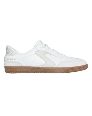 Skechers Platte sneakers van suède voor dames (Wit)