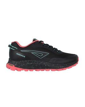 Karrimor Tempo-trailhardloopschoenen voor dames (Zwart/roze)