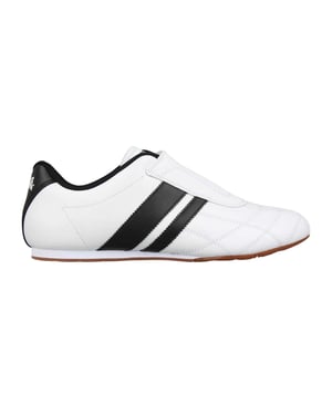 Lonsdale Heren-sneakers van Brent-leer zonder veters (Wit)