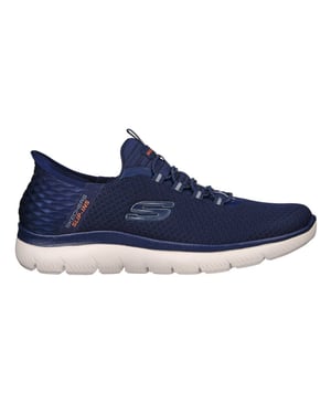 Skechers Mens Summits - Hoge Slip-In-sportschoenen (Marine)
