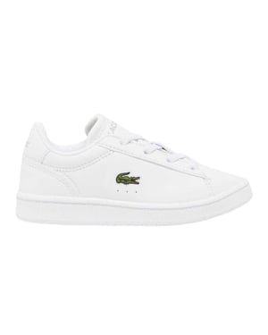 Lacoste Kindersneakers met geborduurd logo uit de Carnaby-collectie (Wit)