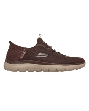 Skechers Mens Summits - Hoge Slip-In-sportschoenen (Chocolade)