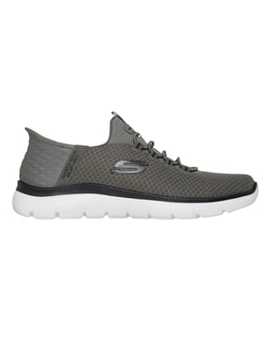 Skechers Mens Summits - Hoge Slip-In-sportschoenen (Olijf)