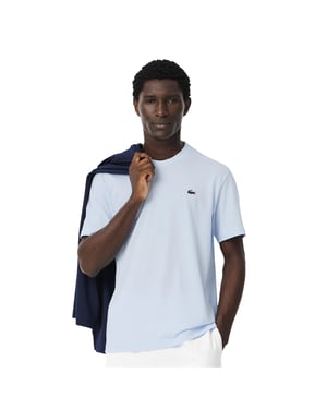 Lacoste Heren Geborduurd T-shirt met logo (Blauw)