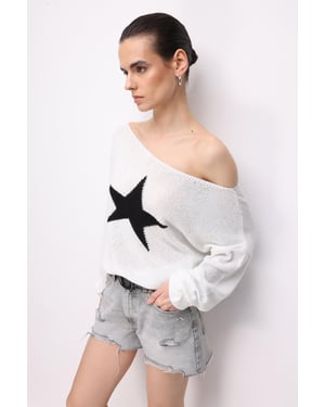 Dames Sweater met Bootnek
