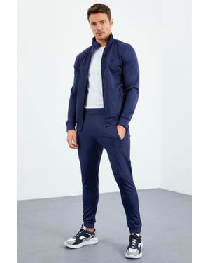 Heren Scuba Brei Sweatshirt en Broeken Set