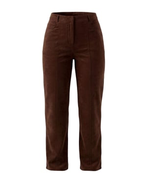 TRENDYOLMİLLA Dames Bruin Effen Recht Normale taille Broeken