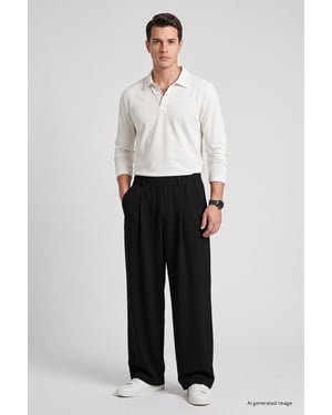 Heren Rechtaf Geknipte Broek