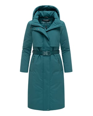 Navahoo dames winterparka WALDBUMMLER – weerbestendig & stijlvol met tailleceintuur