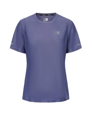 Karrimor Slim-fit T-shirt voor dames met opdruk op de rug (Paars)
