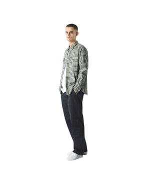 Pretty Green Herenoverhemd met lange mouwen en ruitjespatroon van Thornley (Groen)