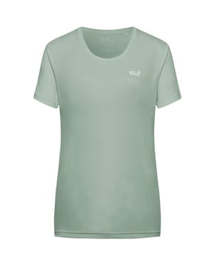 Jack Wolfskin Tech T-shirt voor dames (normaal model) (Groen)