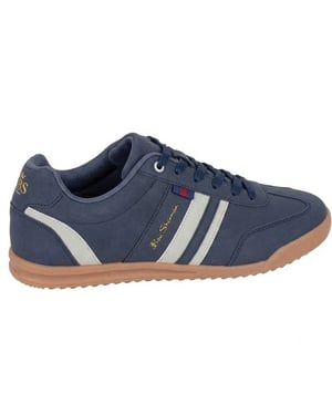 Ben Sherman Heren Feedback Faux Nubuck Sneakers (Marineblauw/Grijs)