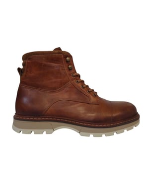 Firetrap Herenwandelschoenen van Ralf met ronde neus en leren bovenwerk (Tan)