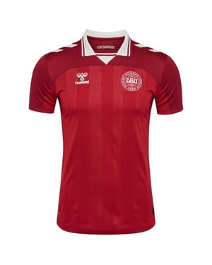 Hummel Herenvoetbalshirt Denemarken 2025 (Rood)