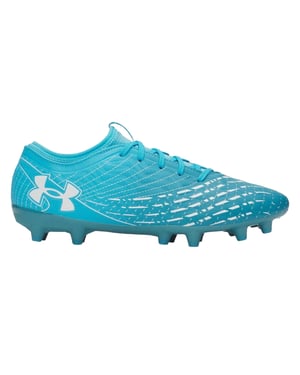 Under Armour Magnetico Elite 5 voetbalschoenen voor heren, voor harde ondergrond (Blauw/Wit)