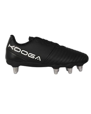 KooGa Synthetische rugbyschoenen voor kinderen (Zwart, Wit)