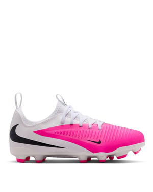 Nike Voetbalschoenen voor kinderen/jeugd van de Kids Academy Training Firm Ground (Roze/Wit)
