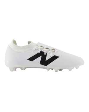 New Balance Tekela-voetbalschoenen voor heren, voor harde ondergrond (Wit, Zwart)