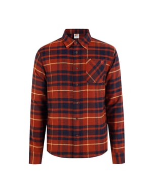 SoulCal Geruit herenhemd met lange mouwen (Rood/Blauw)