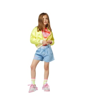 Billieblush T-shirt met kleurblokken en strepen voor kinderen (Koraal)