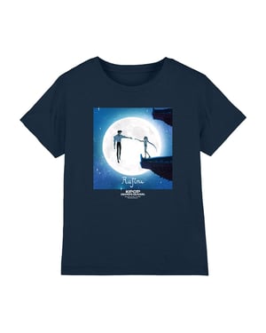 K-Pop Demon Hunters Kinderen Rujinu Rumi & Jinu Moon T-Shirt (Marineblauw)