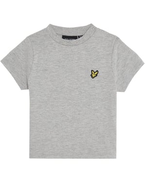 Lyle & Scott T-shirt met ronde hals en normale pasvorm voor babyjongens (Lichtgrijs)