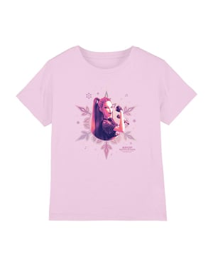 K-Pop Demon Hunters Kinderen Mira Sneeuwvlok Kerst T-Shirt (Roze)