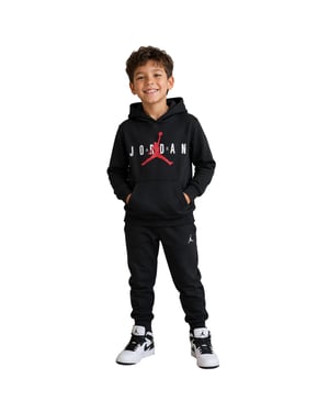Nike Air Jordan Jumpman-hoodie met capuchon voor kinderen (Zwart)