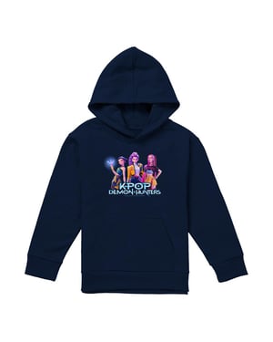 K-Pop Demon Hunters Kinderen Huntrix Groep Pullover Hoodie (Marineblauw)