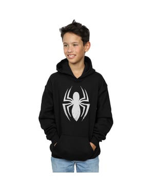 Marvel Jongens Spider-Man Ultimate Spider Logo Hoodie (Zwart)