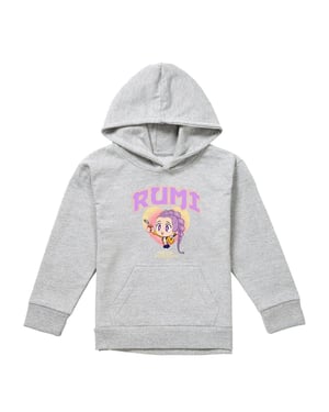 K-Pop Demon Hunters Kinderen Huntrix Rumi Collegiale Pullover Hoody (Heather Grey)