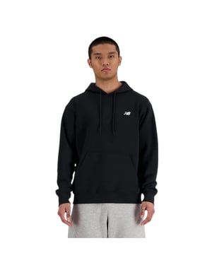 New Balance Heren Regular Hoodie met lange mouwen (Zwart)
