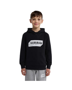 Napapijri Kitik-hoodie met trekkoord voor kinderen (Zwart)
