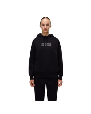 Napapijri Hoodie met Box-logo van katoenmix voor dames (Zwart)