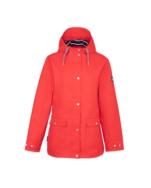 Gelert Waterdichte jas met capuchon Coast Stormlite voor dames (Rood)