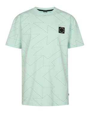 Petrol Industries - Jongens T-shirt met all-over print Luchador - Groen