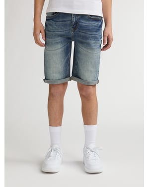 Petrol Industries - Jongens Bullseye Regular Fit Denim Short SanFelipe - Blauw