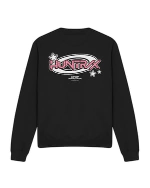 K-Pop Demon Hunters Unisex Volwassenen Huntrix Cirkel Logo Sweatshirt (Zwart)