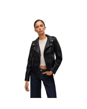 Vero Moda Kerriultra-motorjas voor dames (Zwart)