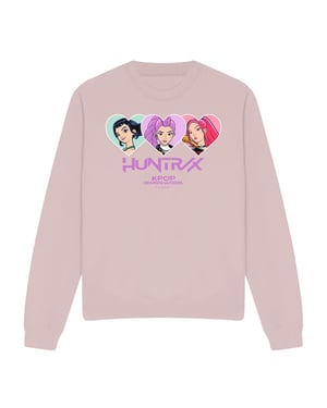 K-Pop Demon Hunters Unisex Volwassenen Huntrix Hearts Sweatshirt (Roze)