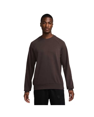 Nike Heren-sweatshirt met Dri-FIT-technologie en UV-bescherming uit de Primary-collectie (Bruin)